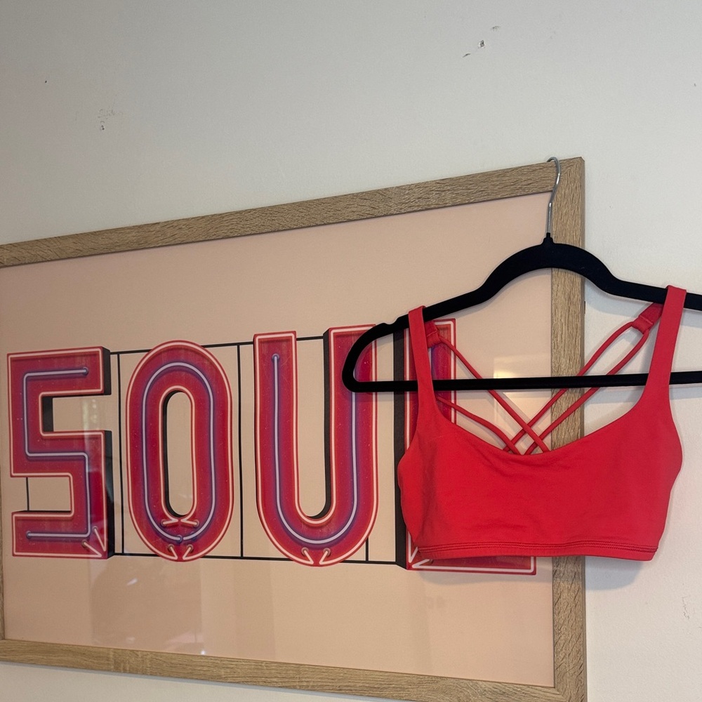 Lululemon Red Sports Bra